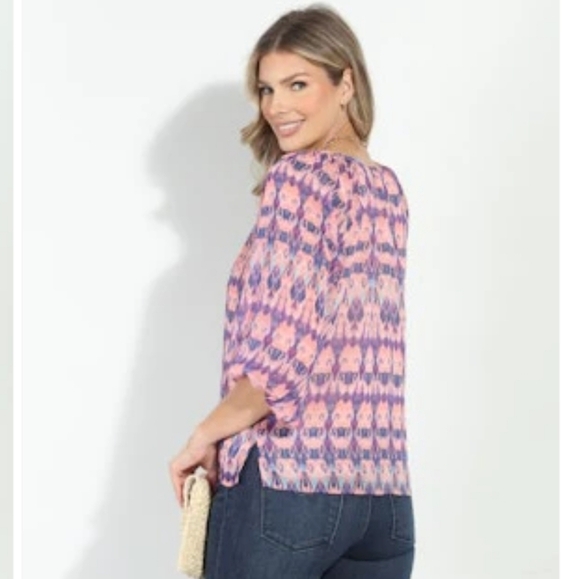 🇺🇸 Veronica M NWTs Chiffon Blouse - Picture 3 of 5